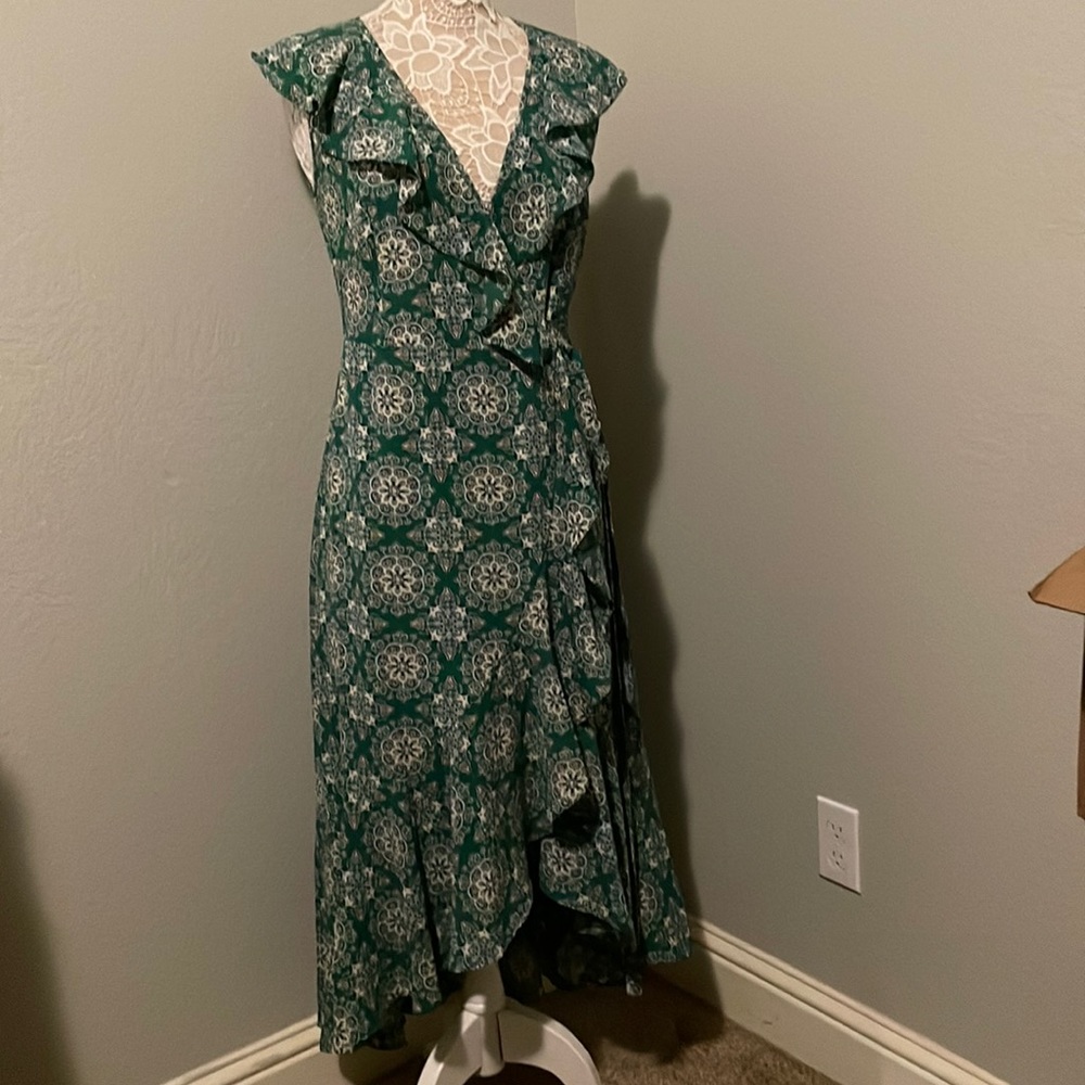 Max Studio Ruffle Wrap around dress